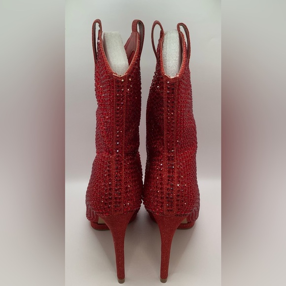 👠NWOB👠Jessica Simpson Vianne Stiletto Crystal Embellishment Boots - Picture 3 of 17